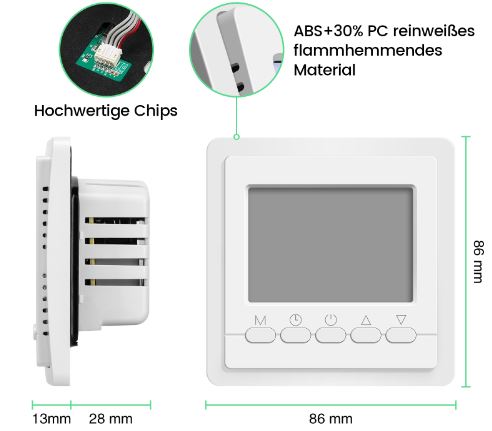 Denzye 9300 Smart Digital Room Thermostat  3
