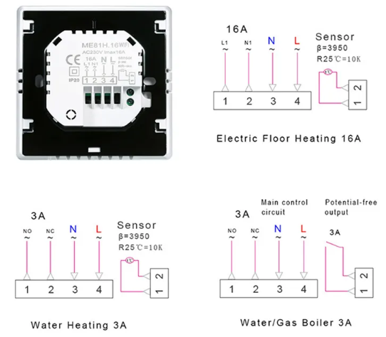 Duomei D371 Wifi Smart Thermostat 3