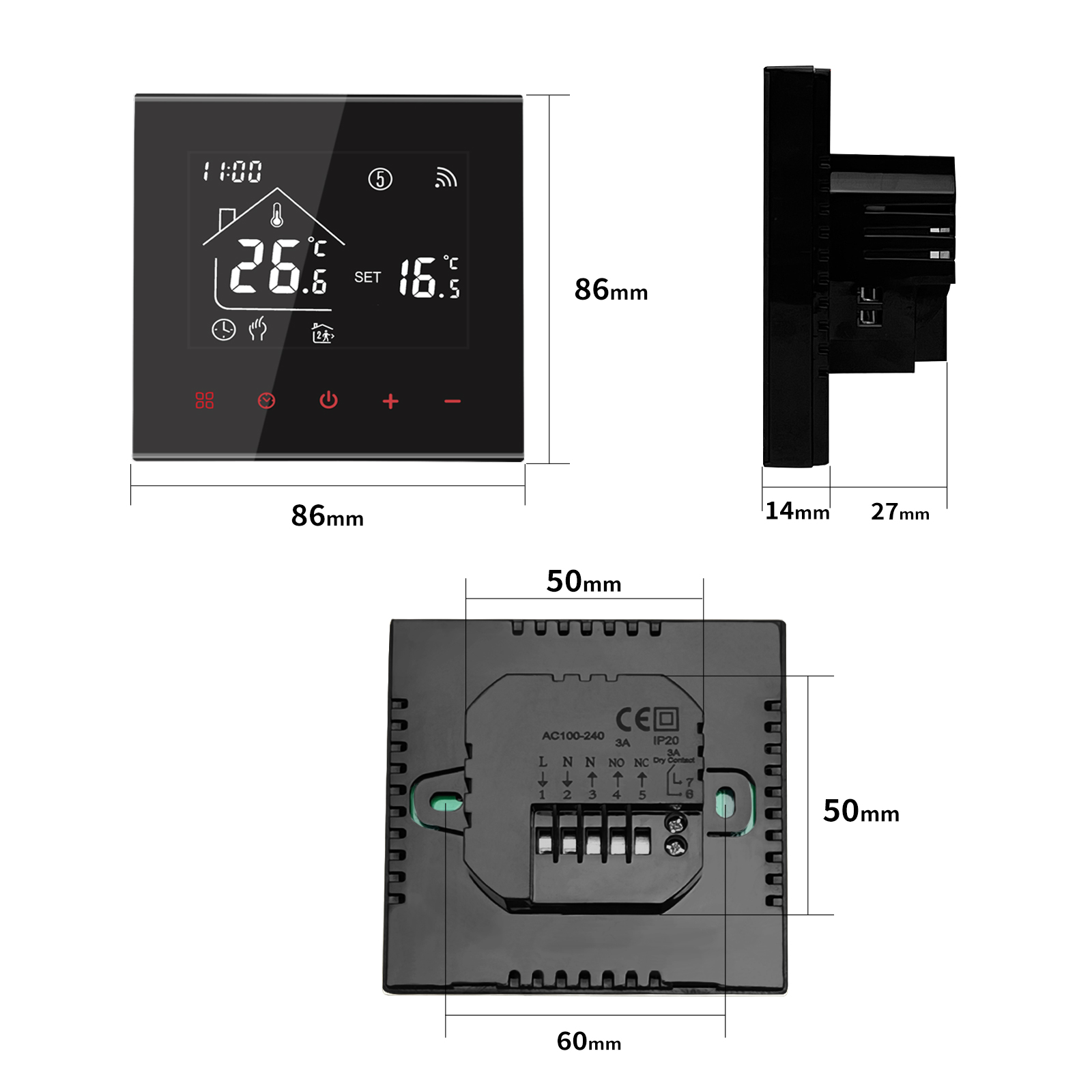 MINCO HOME-M4A-Smart-Home-TouchScreen-Programmable-Thermostat-2