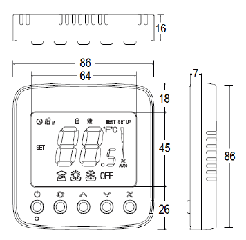 Hotowell HTW-51-2000 DIGITAL THERMOSTAT 5