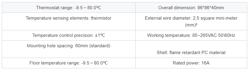 Huanrui E1608 Programmable Room Control Thermostat 4