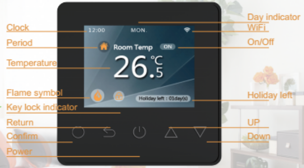 Jiahong ET-81W Electric Thermostat  1
