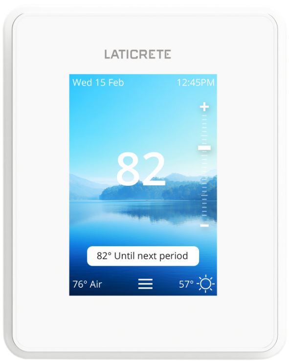 LATICRETE 5C-F8-A1-5F-17-5B-2C6 Strata Heat Wi-Fi Thermostat pro