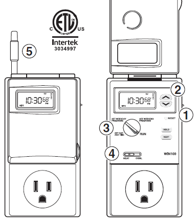 LUXPRO PSDH021Wa NON-PROGRAMMABLE THERMOSTAT 1