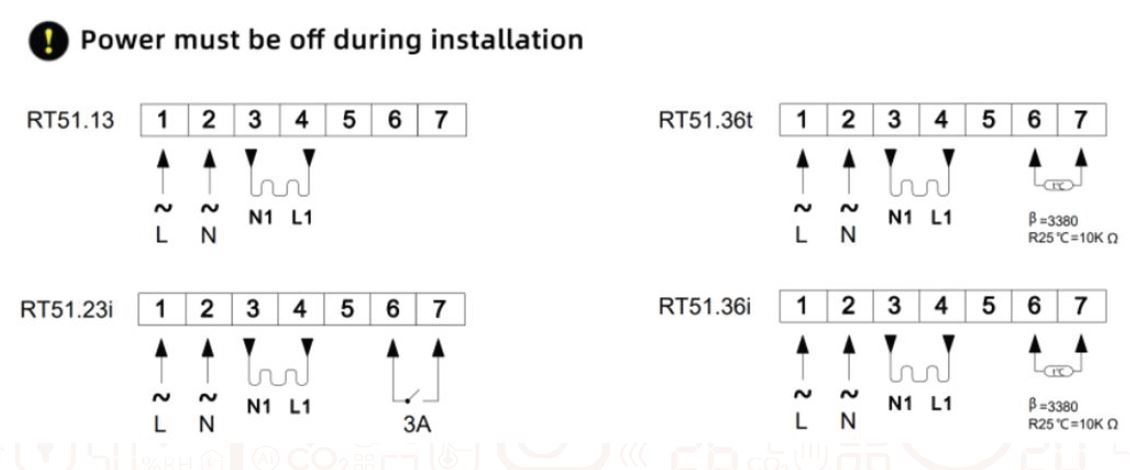 Menred RT5 Programmable Digital Thermostat 11
