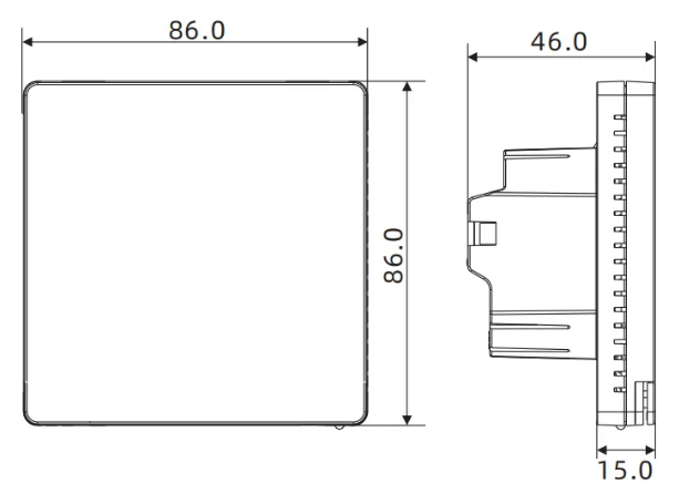 Menred RT52.13 Wifi room thermostat 5