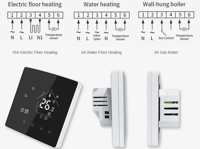 OEM X5 Digital Programmable Wifi Thermostat 7