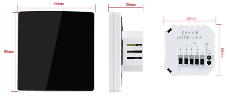 OEM X5 Digital Programmable Wifi Thermostat  8