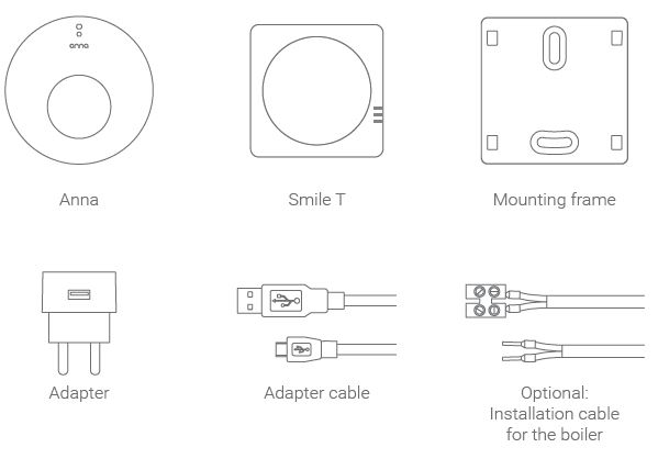 Plugwise PW 3.0 ANNA Smart Thermostat with Smile-T 1