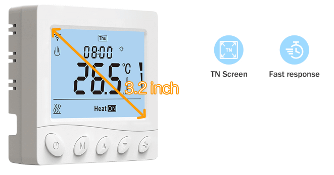 RTI-TEK R3W.963 Programmable Smart WiFi Fan Coil Thermostat  3