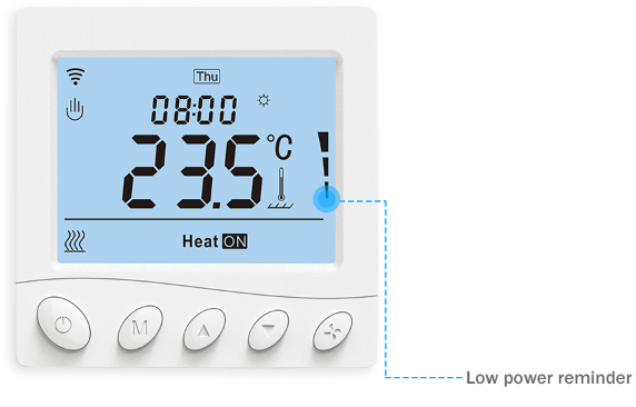 RTI-TEK R3W.963 Programmable Smart WiFi Fan Coil Thermostat  5
