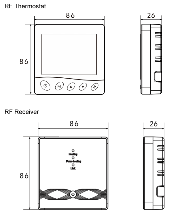 RTI-TEK R3W.963 Programmable Smart WiFi Fan Coil Thermostat  9