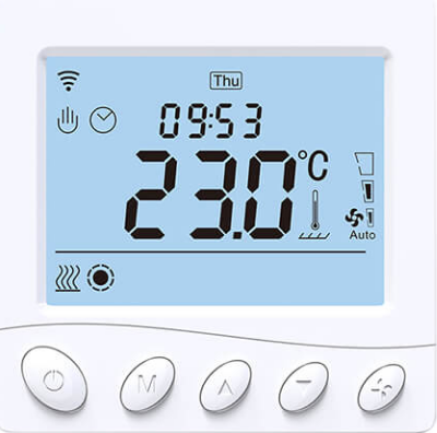 RTI-TEK R3W.963 Programmable Smart WiFi Fan Coil Thermostat PRO