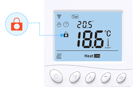 Rti-Tek R3W.716 LCD 16A Programmable Smart WiFi Thermostat 5