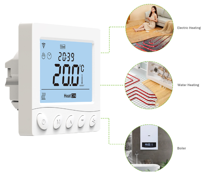 Rti-Tek R3W.723S Programmable Smart WiFi thermostat 1