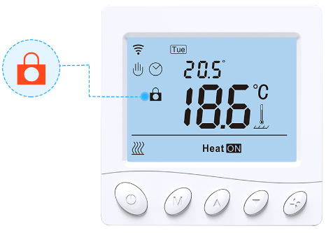 Rti-Tek R3W.723S Programmable Smart WiFi thermostat 5,,