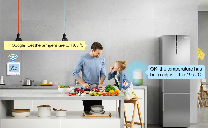 Rti-Tek R3W.723S Programmable Smart WiFi thermostat 8