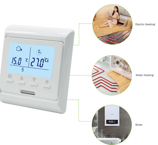 Rti-Tek R5M LCD Programmable Electric Heating Thermostat  1