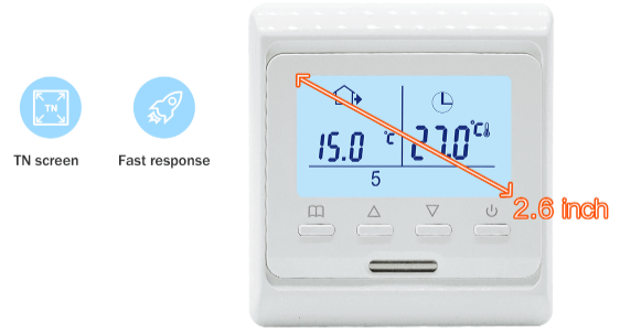 Rti-Tek R5M LCD Programmable Electric Heating Thermostat  2