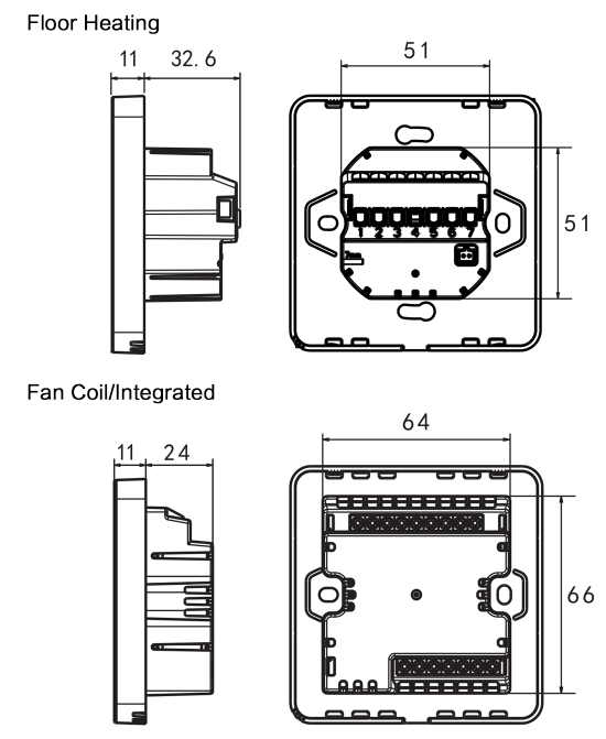 Rti-Tek R8C.963 Smart Wi-Fi Fan Coil Thermostat  13