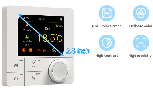 Rti-Tek R8C.963 Smart Wi-Fi Fan Coil Thermostat  3