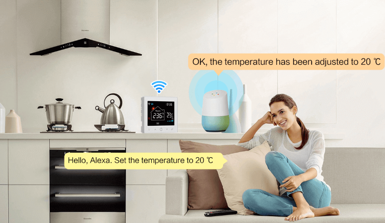 Rti-Tek R9BW Wi-Fi wall-hung boiler touch screen wireless thermostat  10