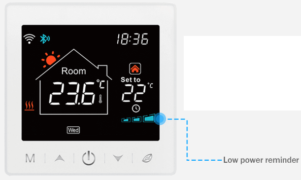 Rti-Tek R9BW Wi-Fi wall-hung boiler touch screen wireless thermostat  8