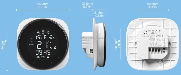 SXENOO-SX-007-WiFi-Wireless-Touchscreen-Thermostat-Fig-3 