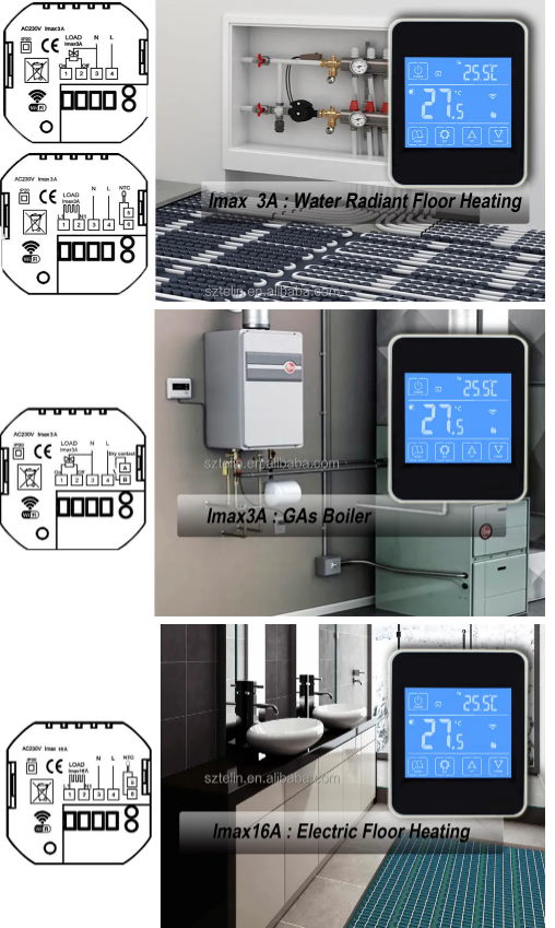 TELIN AC860H Programmable Smart Home Thermostat  2