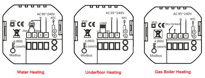 TOUPWELL TP528GCLW Wifi Wireless Room Thermostat  4