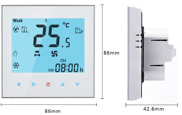 Tehero THR-AC-1000ELN Digital Room Thermostat 2