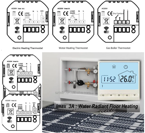 Telin AC-609H-WIFI Smart Wifi Electric Floor Heating Thermostat 3