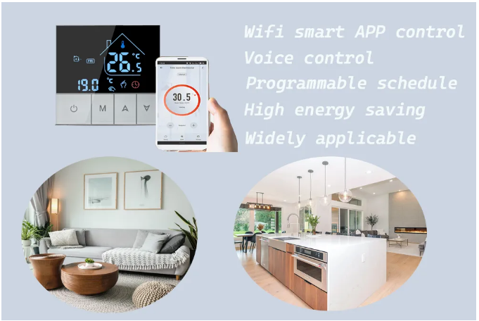 Telin AC8500H-wifi WiFi LCD Display Thermostat 3