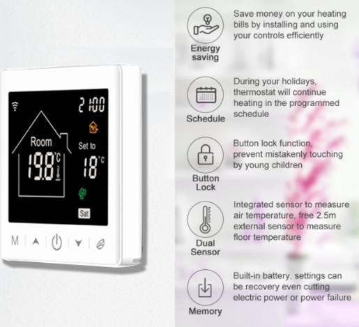 baiyilun BYL-156N Programmable Electric Thermostat  56