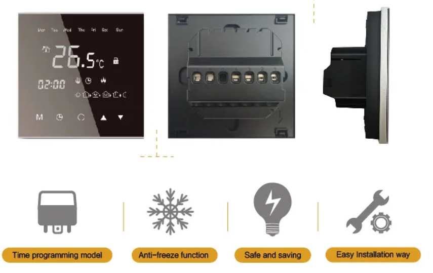 jiahong WarmLife-16 Programmable Touch Screen Thermostat 1