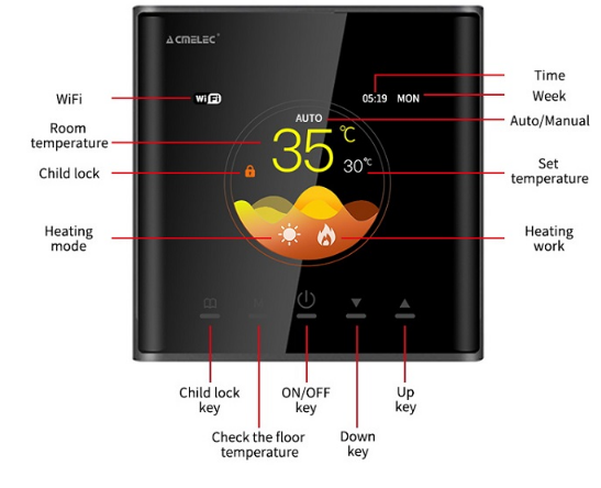 ACMELEC E940D Wifi Smart Thermostat   9