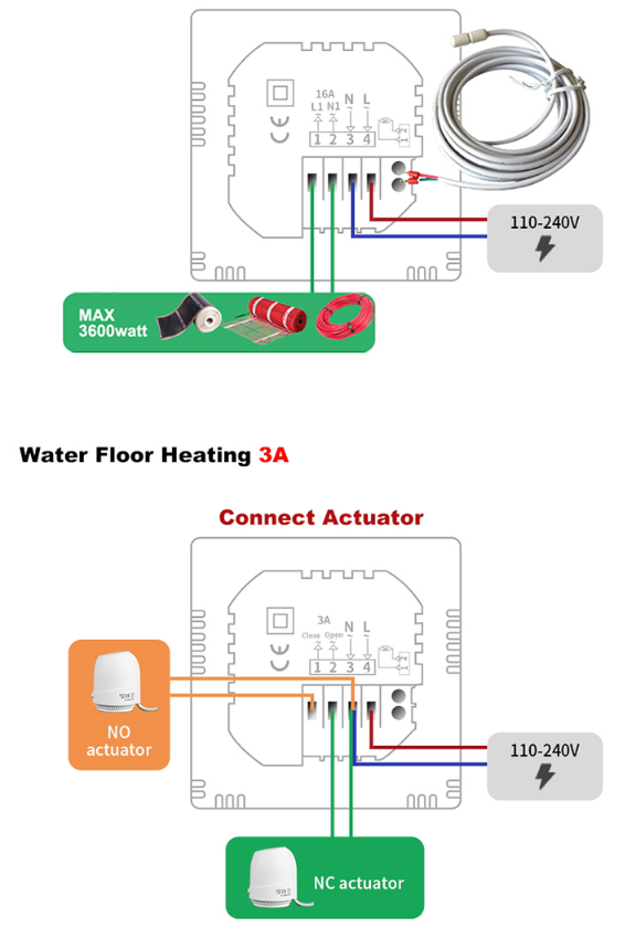 Acmelec AE-669D-DB-WIFI Smart Floor Heating Wifi Thermostat 10