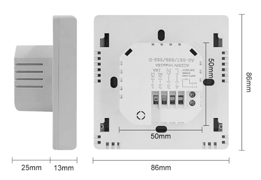 Acmelec AE-669D-DB-WIFI Smart Floor Heating Wifi Thermostat 8