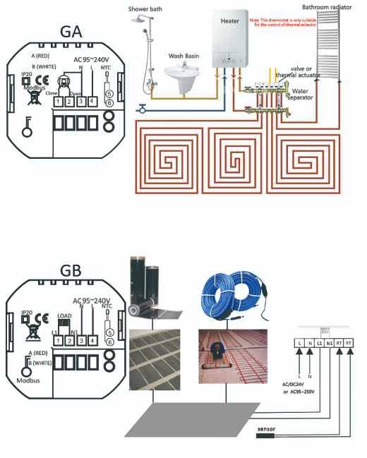 Becasmart BHT-3000GCLW Wifi Smart Thermostat 1