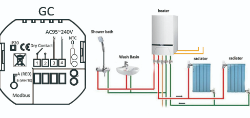Becasmart BHT-3000GCLW Wifi Smart Thermostat 2