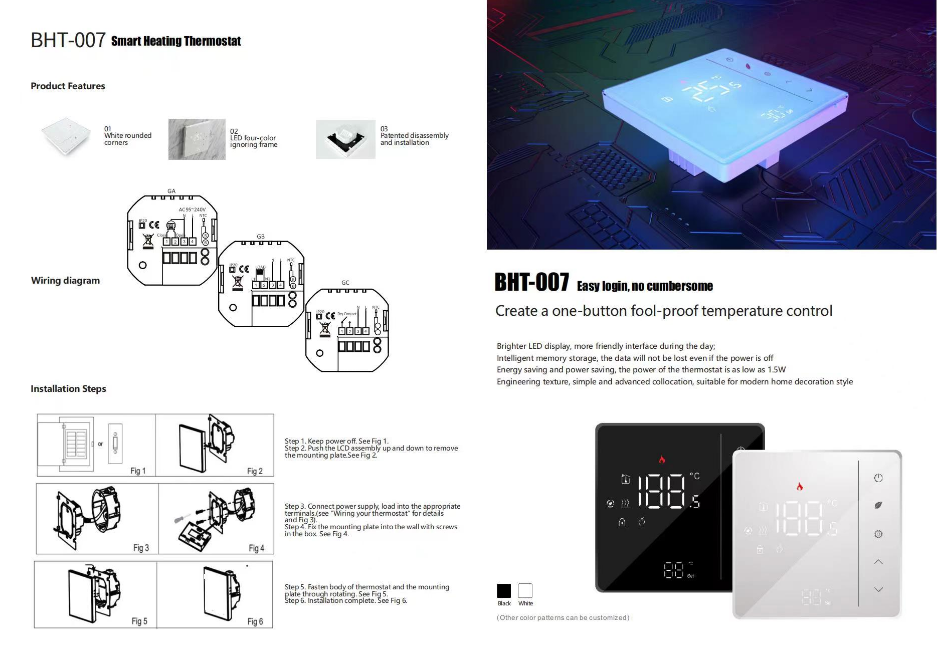 CARBONWARM 11 Programmable Smart Room Thermostat 2