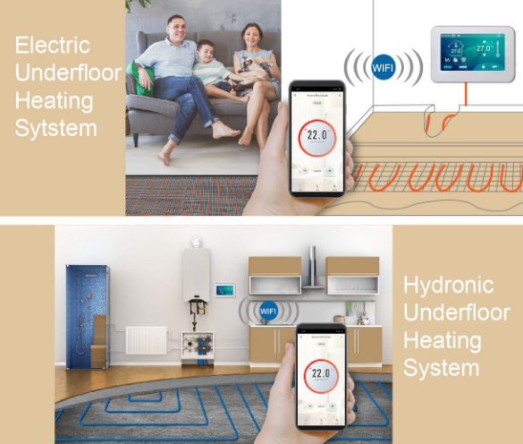 E-top HT-CS01W WiFi Touch Screen Thermostat  2