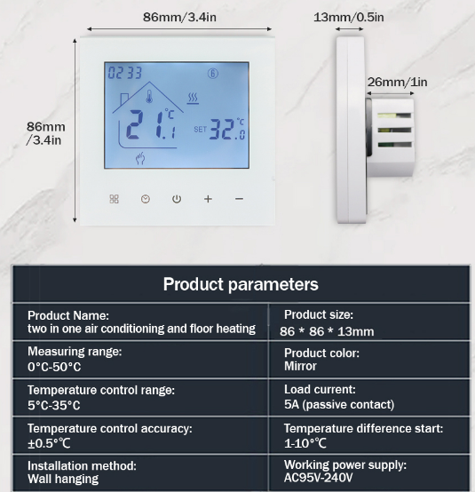 EARUELETRIC M4AHGB WiFi Smart Temperature Controller Thermostat -1
