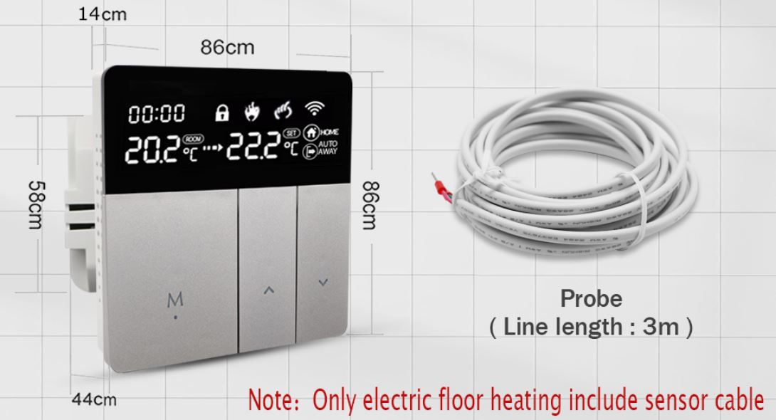 EARUELETRIC TH213ES WiFi Smart Thermostat-fig.1