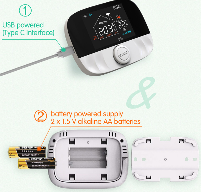 EZAIOT RF433 Wireless Floor Heating Thermostat  10