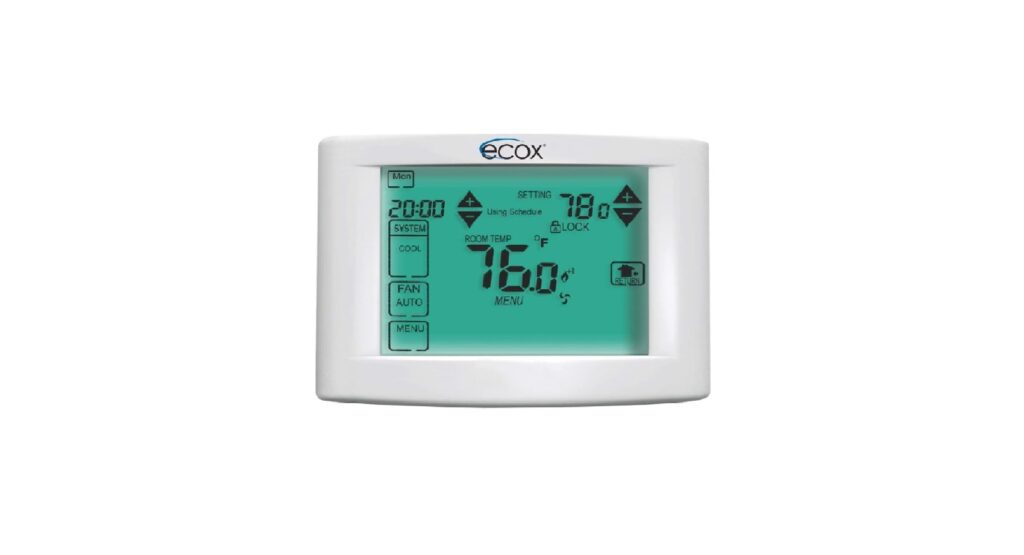 Ecox SAS6000STK7 7Day Programmable Thermostat User Manual