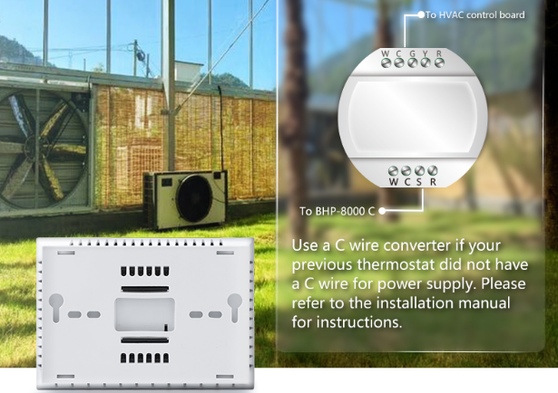 HESSWAY BPH 8000C WIFI HVAC Thermostat  8