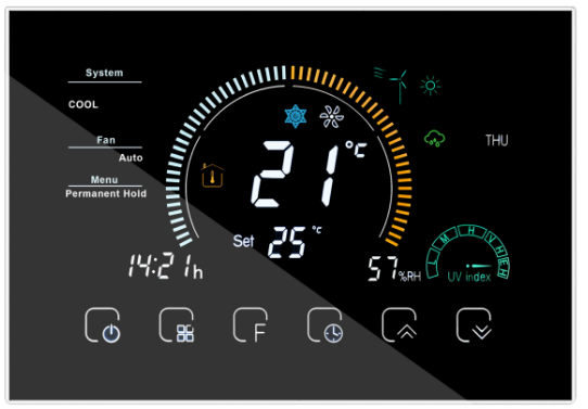 HESSWAY BPH 8000C WIFI HVAC Thermostat pro