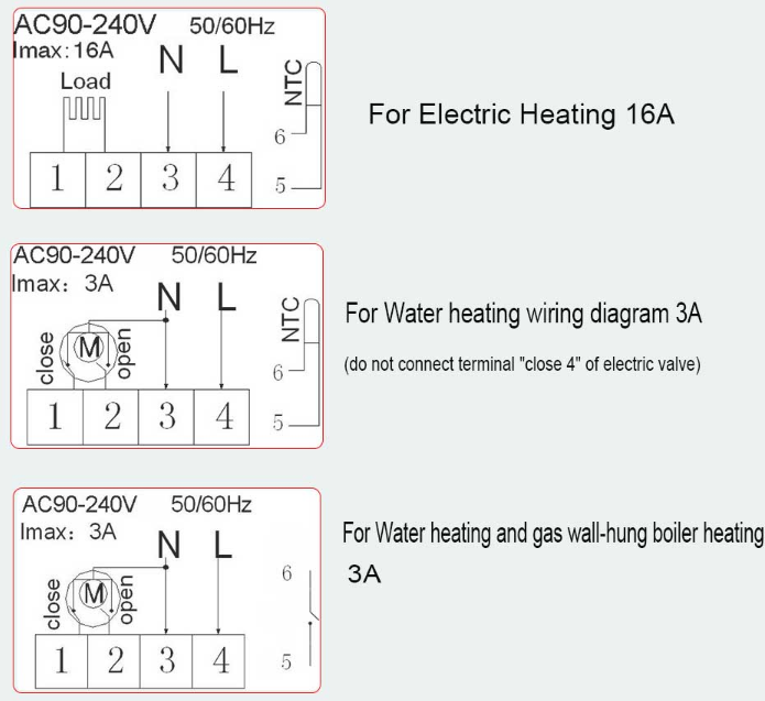 HYSEN HY603 WIFI 5+2 Day Programmable Thermostat  6