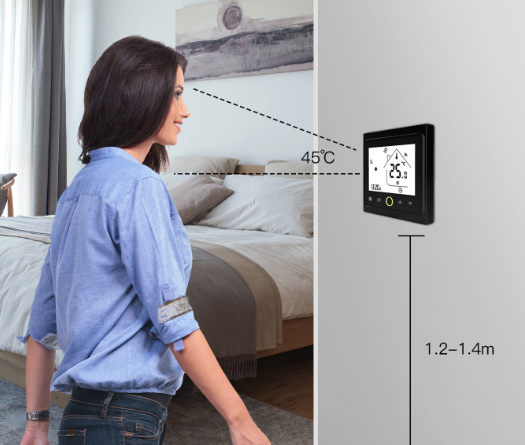 MOES BHT-002-GA Electric Floor Heating Thermostat   1